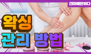 왁싱 관리 방법 이미지