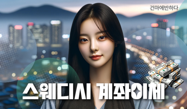스웨디시 계좌이체 해도 될까요? 이미지