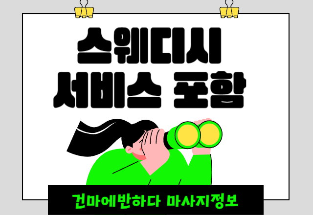 스웨디시 서비스 포함 어떤 의미일까? 이미지